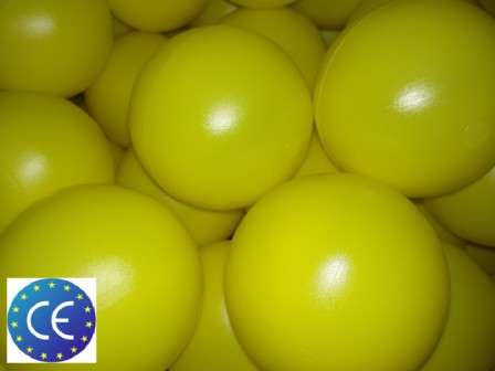 400 Bolas AMARILLAS 8,5 cm. De Diámetro, ESPECIAL PARA PARQUES INFANTILES.