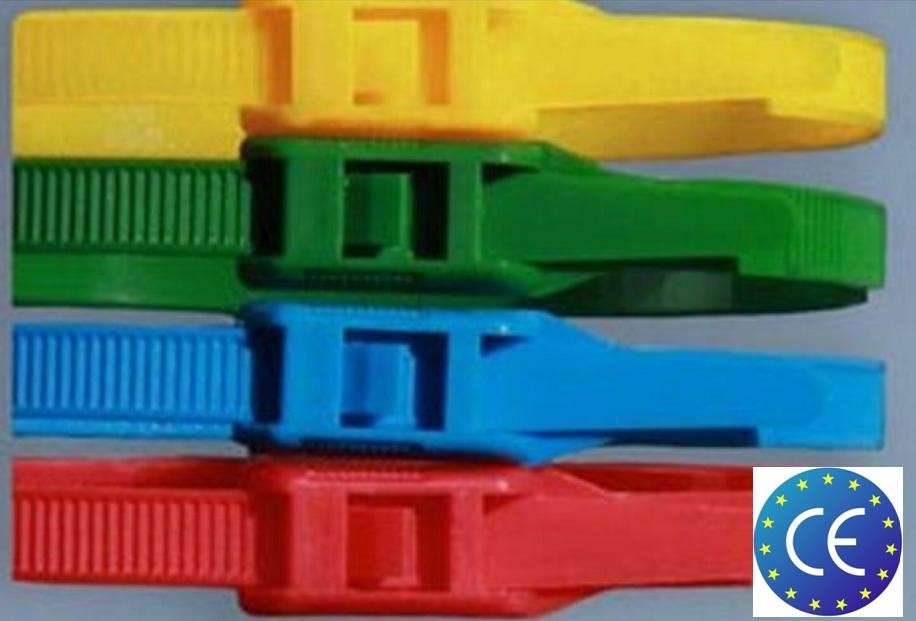 Bolsa De 100 Bridas Abrazaderas Panduit Cabezal Plano Para Parques Infantiles