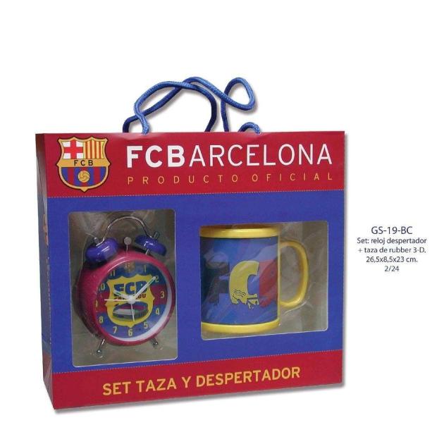 Set Regalo Reloj + Despertador F.C. Barcelona
